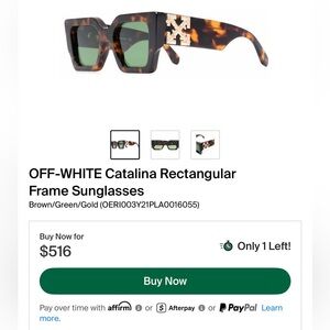 Off-White Catalina rectangular sunglasses